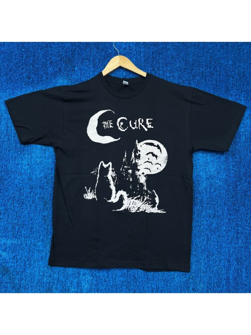The Cure Lovecats & Moon Castle New Wave Band Baggy Tee L